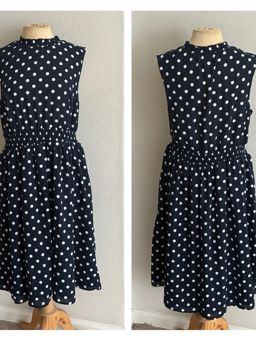ModCloth polka dot dress with pockets